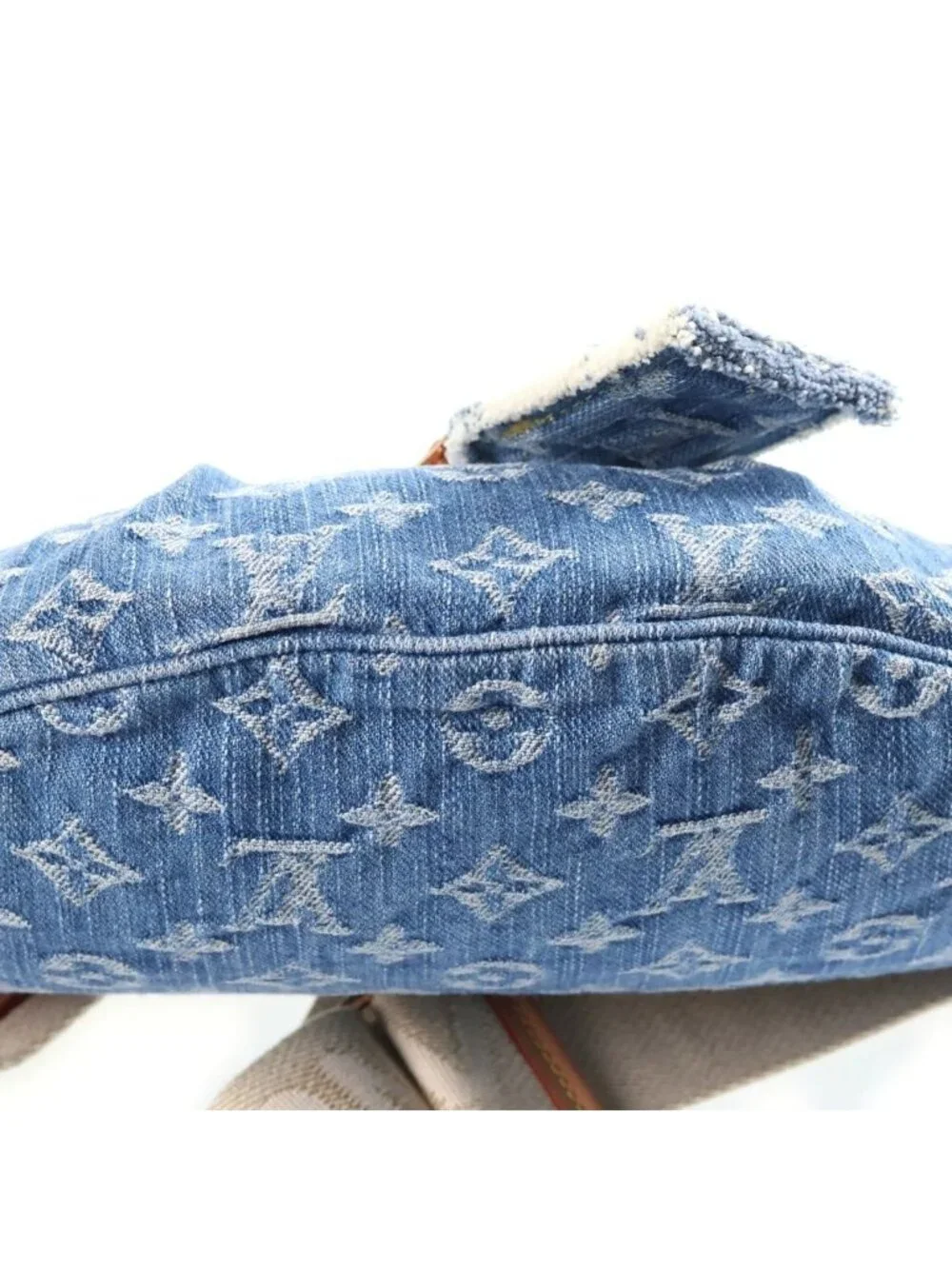 Louis Vuitton Monogram Denim LV Remix High Rise Shoulder Bag Indigo